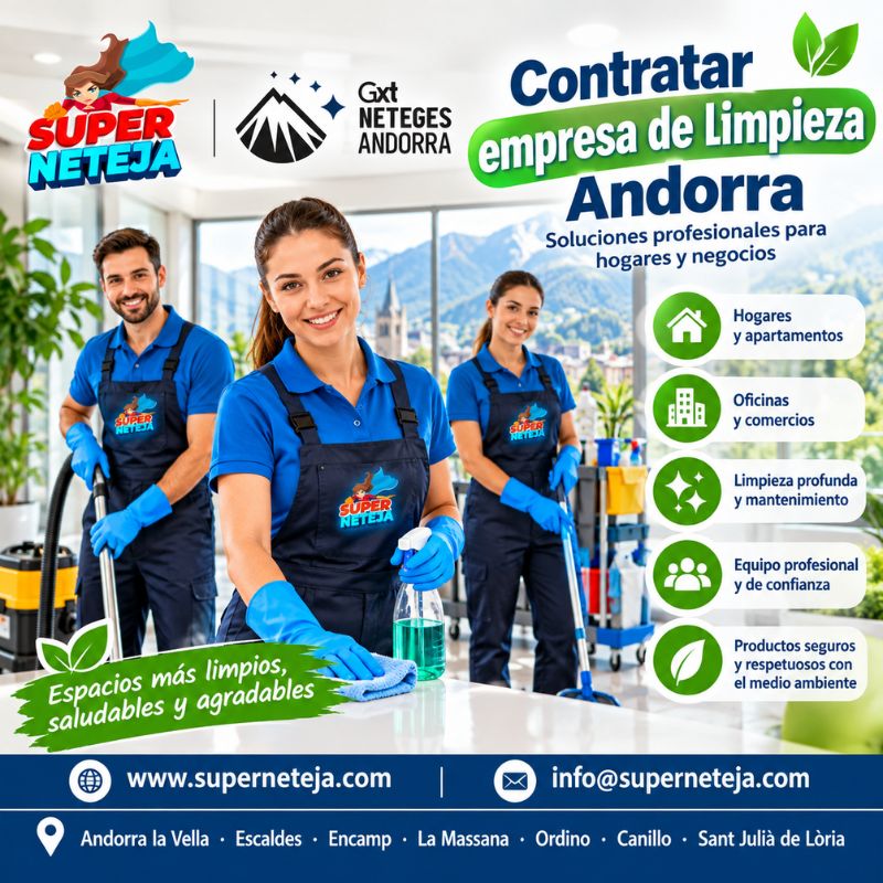 Cómo contratar empresa de limpieza Andorra de forma sencilla